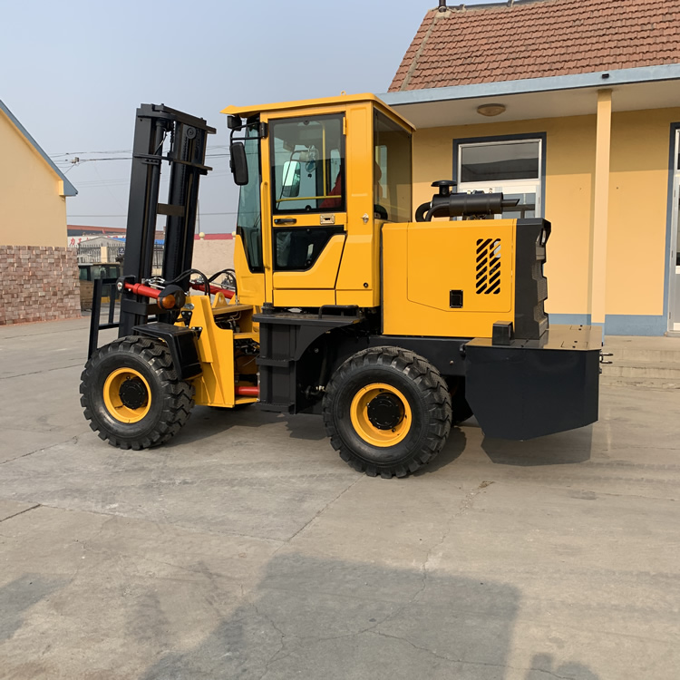 鲁工越野叉车图片民勤九迪35吨越野叉车多少钱