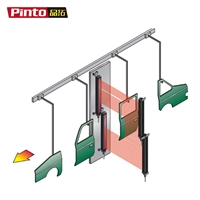 挂式喷涂定位检测光栅 RS485通信喷漆区域测量光幕传感器