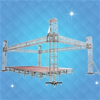 铝合金桁架搭建 简易灯光架 大型演出钢铁龙门架 婚庆truss音响架