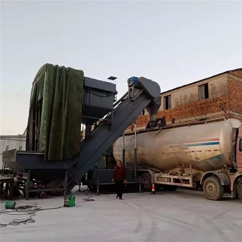 粉煤灰中转卸车机干灰粉料集装箱卸车机