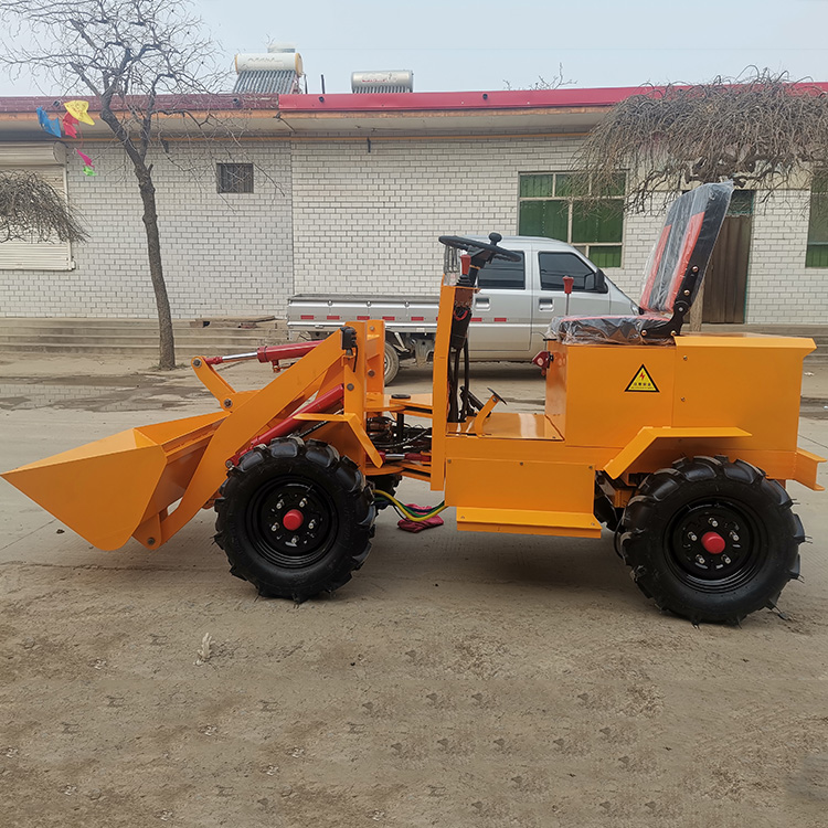 电动装载机 四驱铲车推土机 电动小铲车沙场工地铲沙灰车