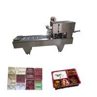 餐盒封口机大型机器 全自动盒装净菜封口机 麻辣烫餐盒封口机