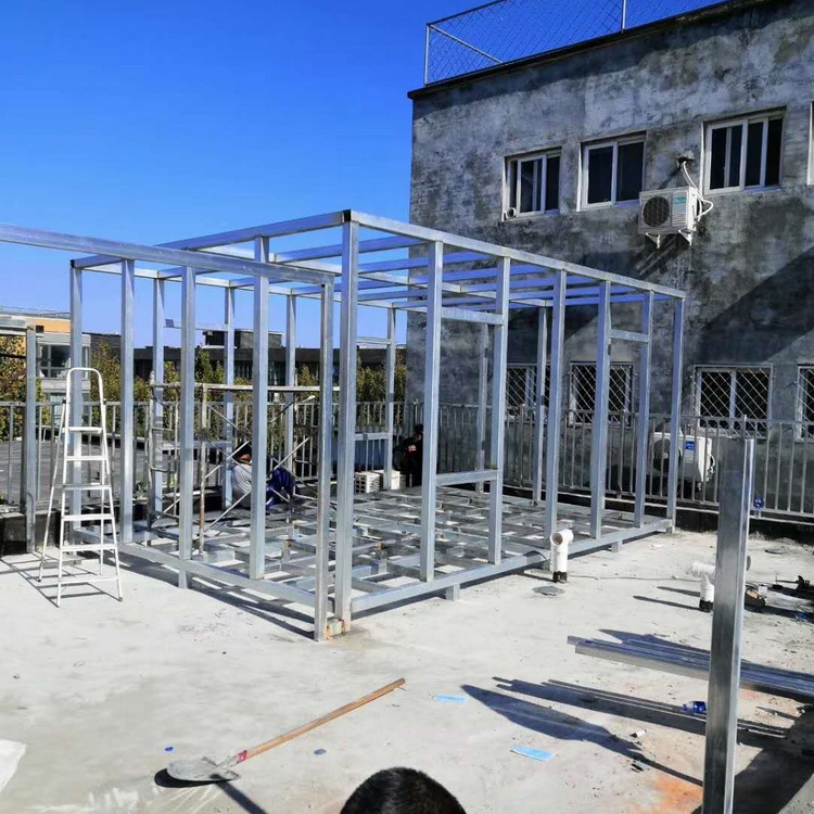 钢结构门头钢结构连廊钢架广告牌厂家北京玻璃房门厅