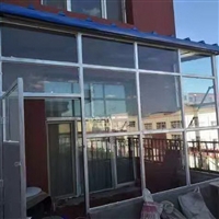 北京封天井钢化玻璃房制作