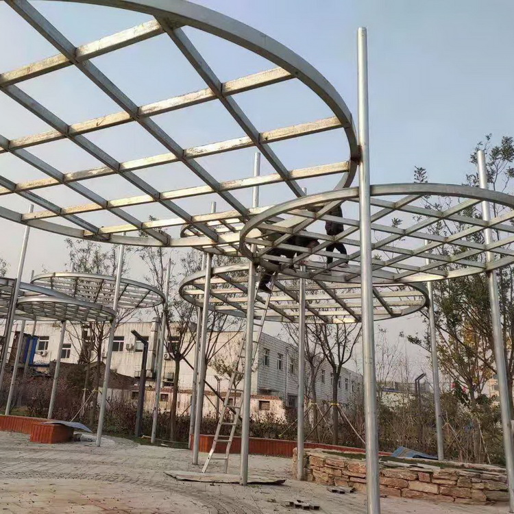 北京葡萄架制作 阳台小院钢架焊接 晾衣棚