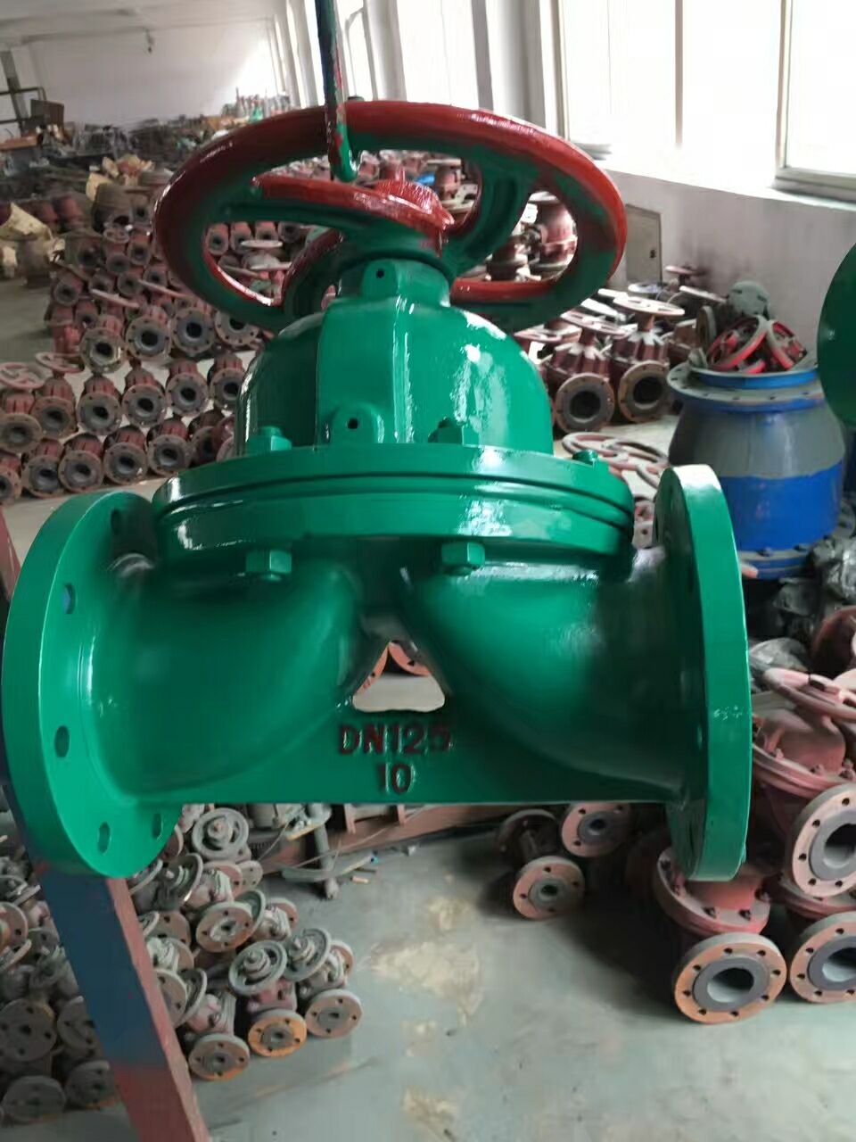 g41j10手动铸铁衬胶隔膜阀耐酸碱衬胶隔膜阀化工国标隔膜阀