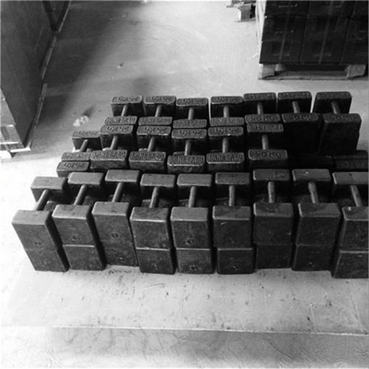 贵州电梯检验25kg砝码厂家 带证书25公斤铸铁砝码销售