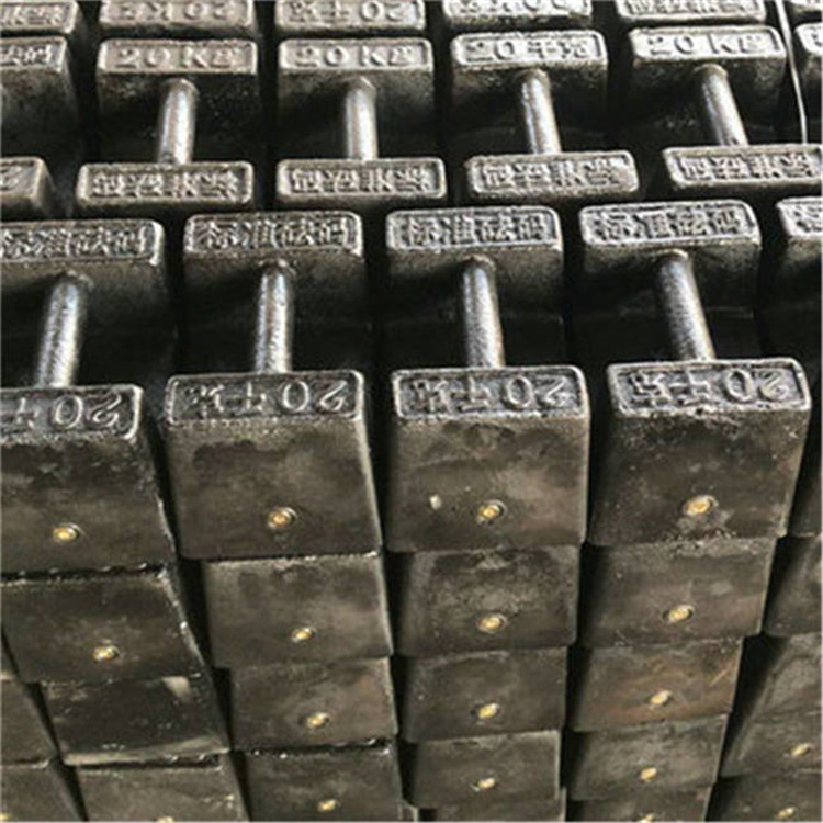 永州手提铸铁砝码20kg电梯设备配重锁型法码 25公斤电子秤校准砝码