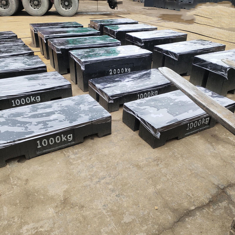 衡水2000kg铸铁砝码厂家 1-2吨平板型灰铁标准砝码制造