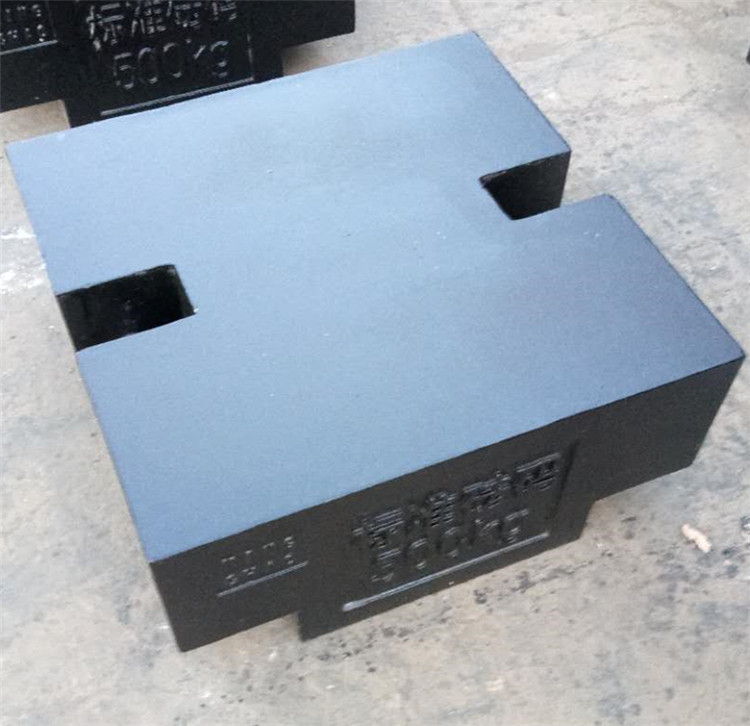 t型标准铸铁砝码500kg报价 三明开模定制500公斤平板型铸铁砝码