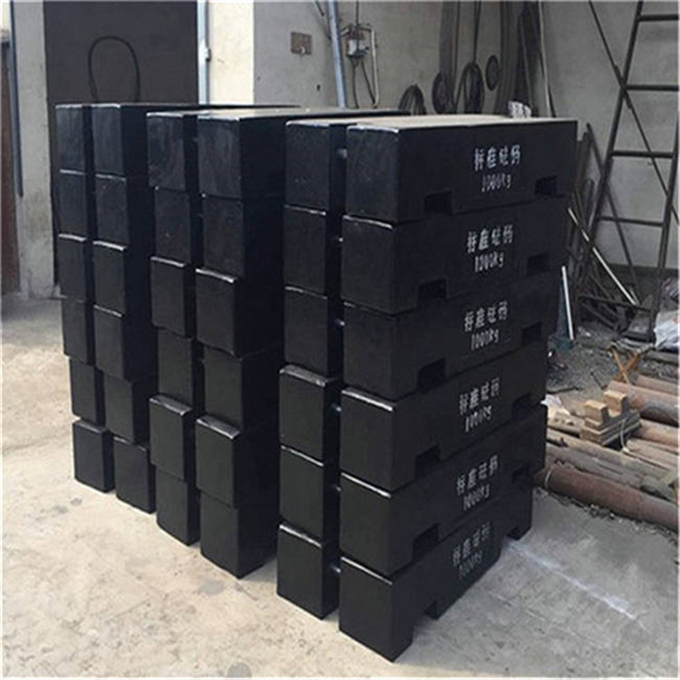 赤壁1000kg平板型砝码厂家 M1等级1吨铸铁标准砝码