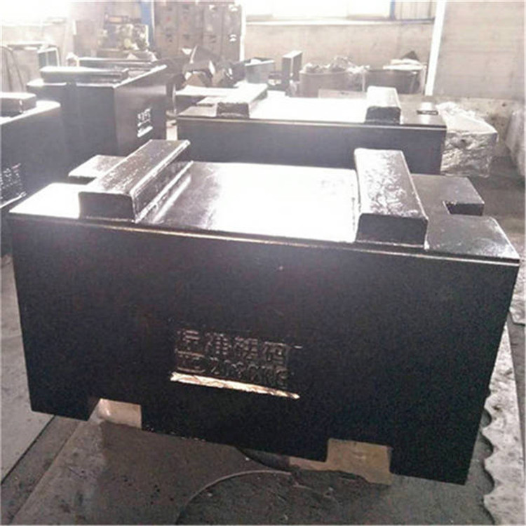 赣州2吨平板型铸铁砝码 机械配重铁块 地磅校准M1级标准法码