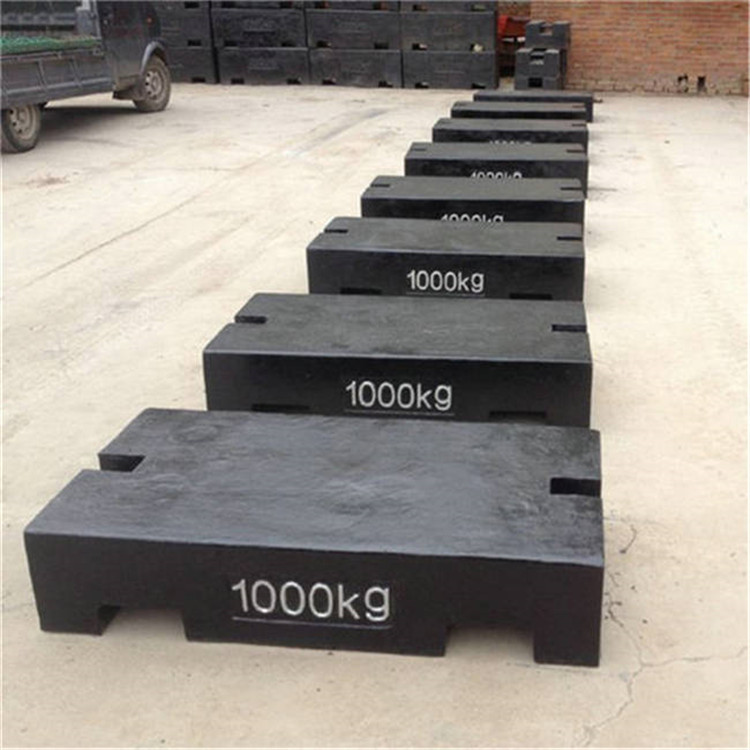 地磅检定标准砝码1吨价格 西藏滚动圆形1t铸铁砝码1000kg法码厂