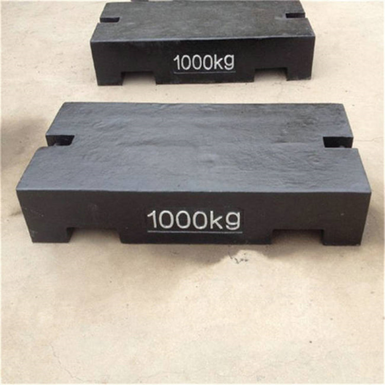 1000KG铸铁砝码厂家 湖北1吨标准配重M1等级砝码