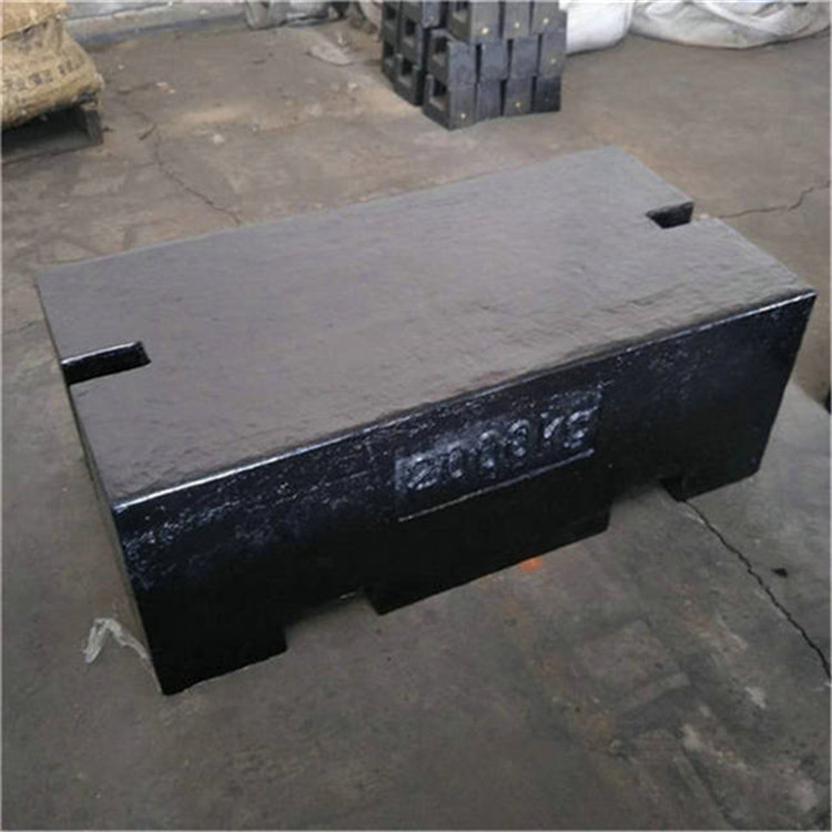 武汉1吨叉吊砝码两用型 1000kg标准铸铁平板砝码厂家