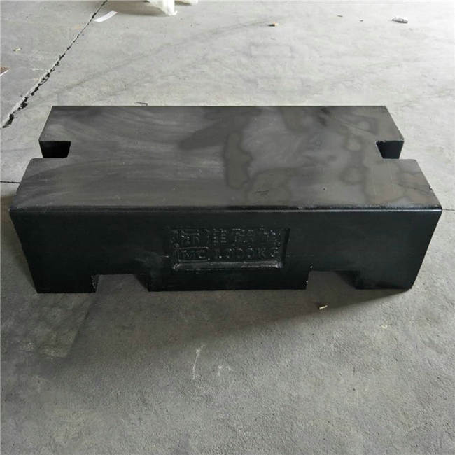 福建铸铁方形砝码生产 起重机配重1吨平板型标准砝码价格