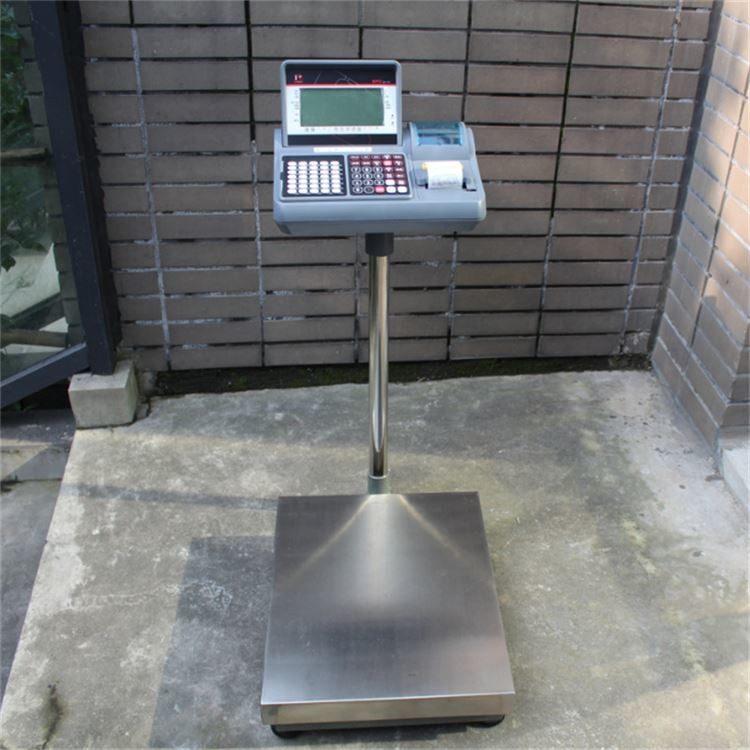 计重信号电子台秤 tcs-200kg不锈钢电子台秤 湖南立杆计重打印称