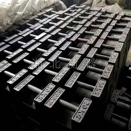 榆林20公斤商砼站砝码M1级别校秤用20kg25kg手提铸铁砝码厂家