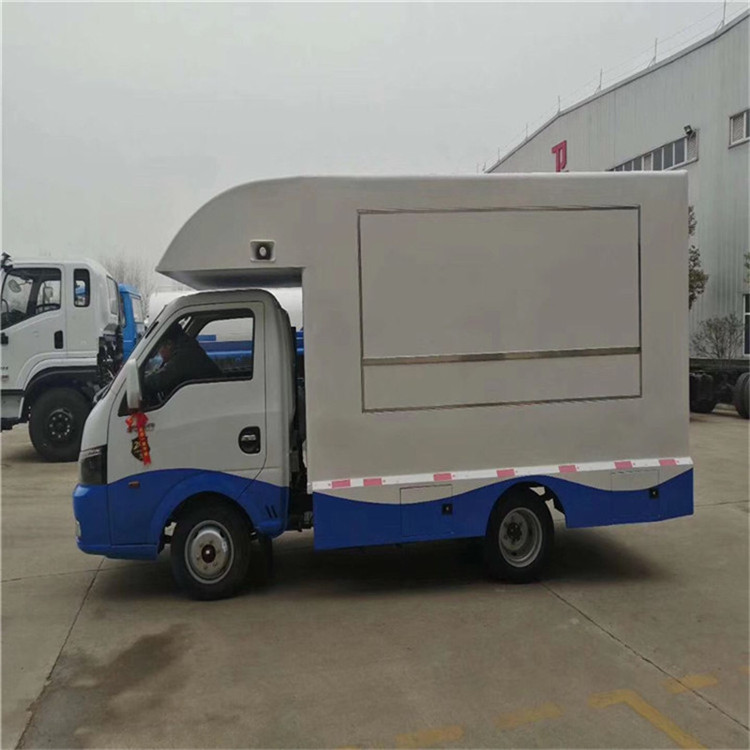 一体化外卖送餐车 移动大型盒饭售卖车