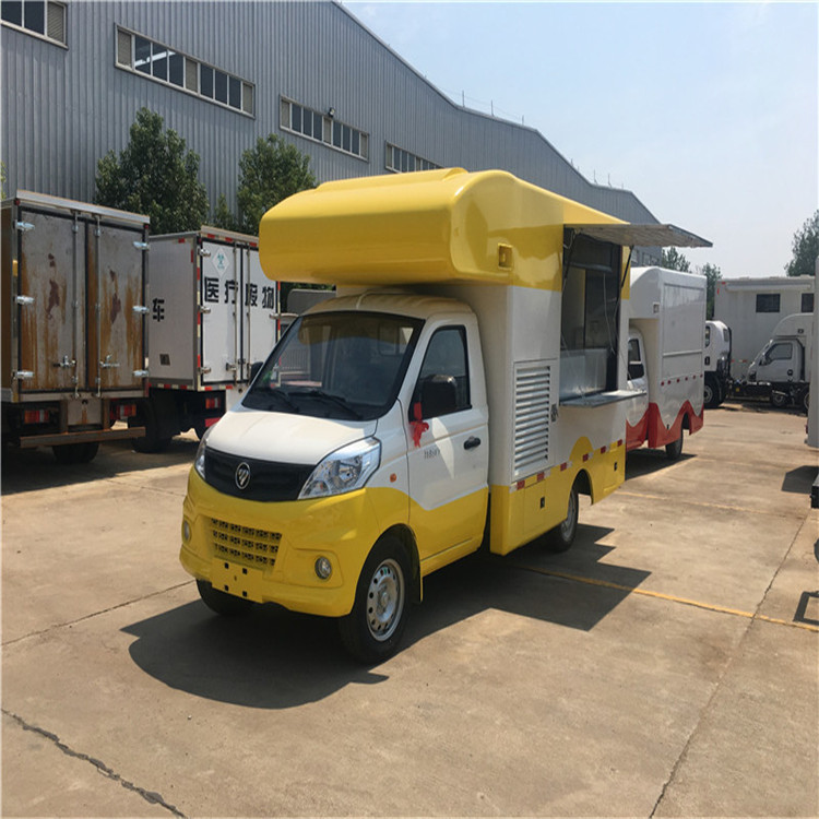 国六快餐车湖北厂家小型汽车改装的快餐车