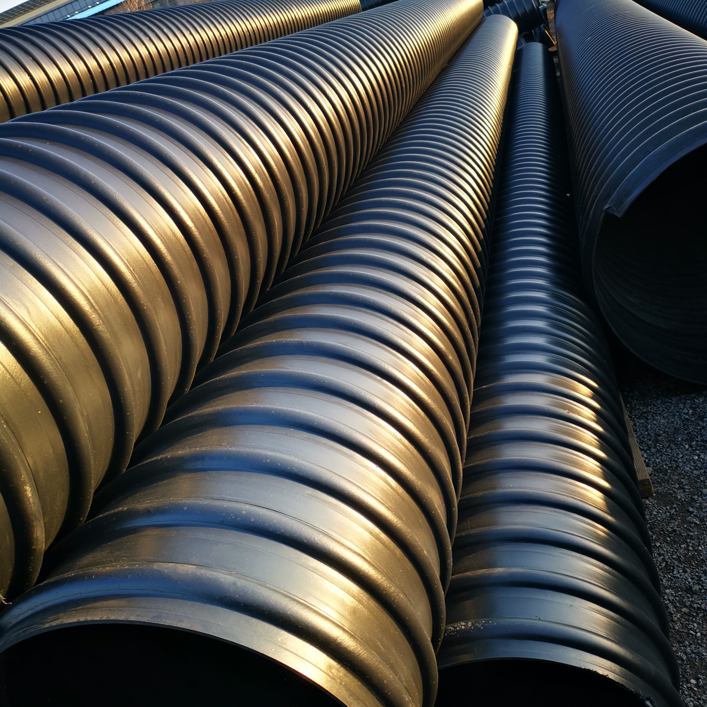 济宁钢带管pe大口径钢带管