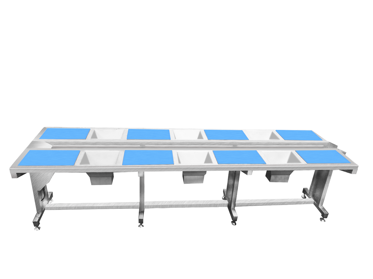 净菜分拣机八工位挑选台输送分拣台厂家直供净菜加工设备九盈