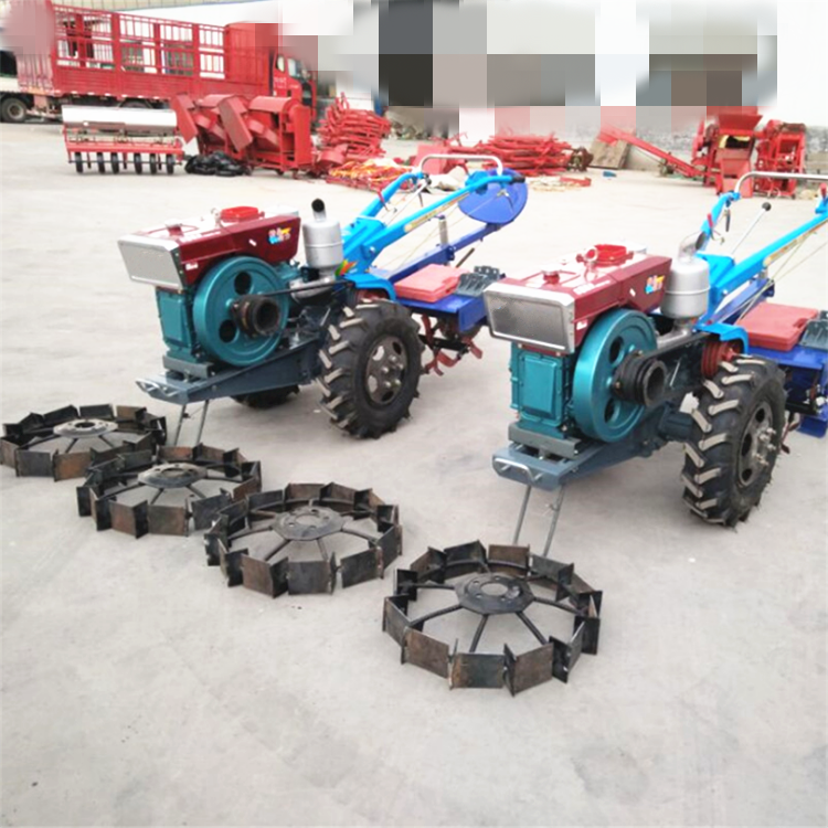 农田手扶拖拉机耕田犁地拖拉机