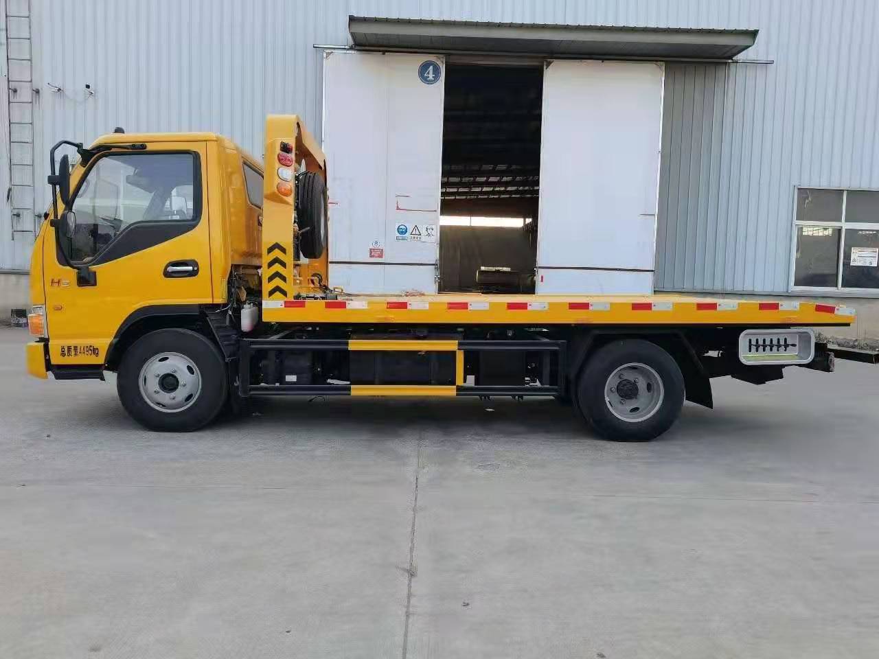 国六江淮蓝牌拖车配置价格 一拖二清障车厂家报价 支持分期付款