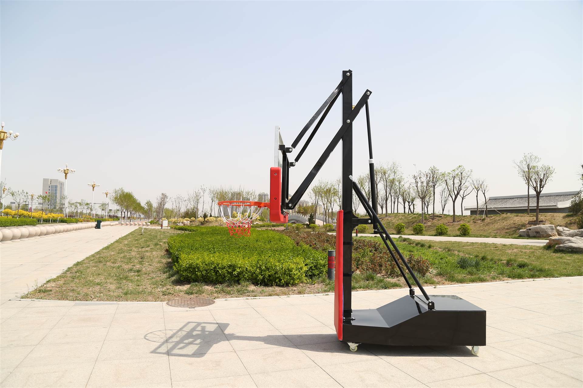 儿童篮球架手摇升降篮球架安装过程