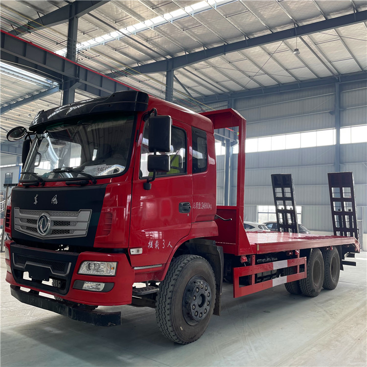 平板车 东风后八轮平板拖车 东风原厂拖车 后八轮拖车厂家