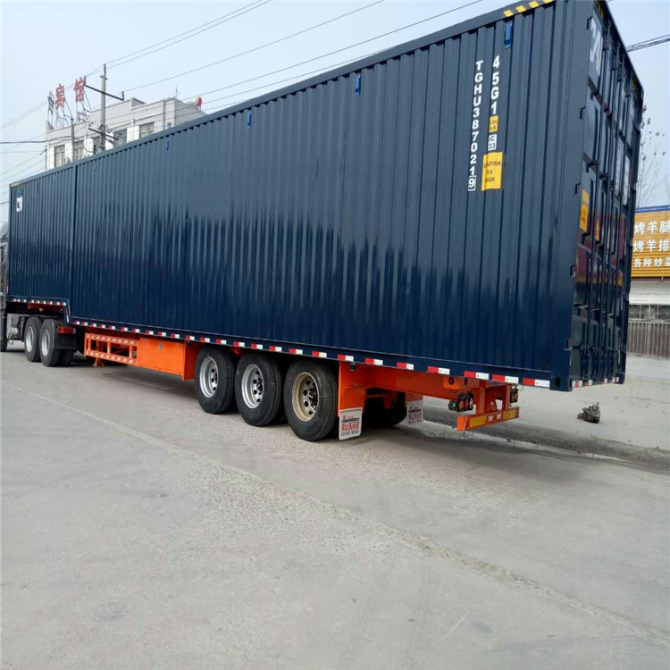 中集挂车厂价格17米的集装箱货车高度合法