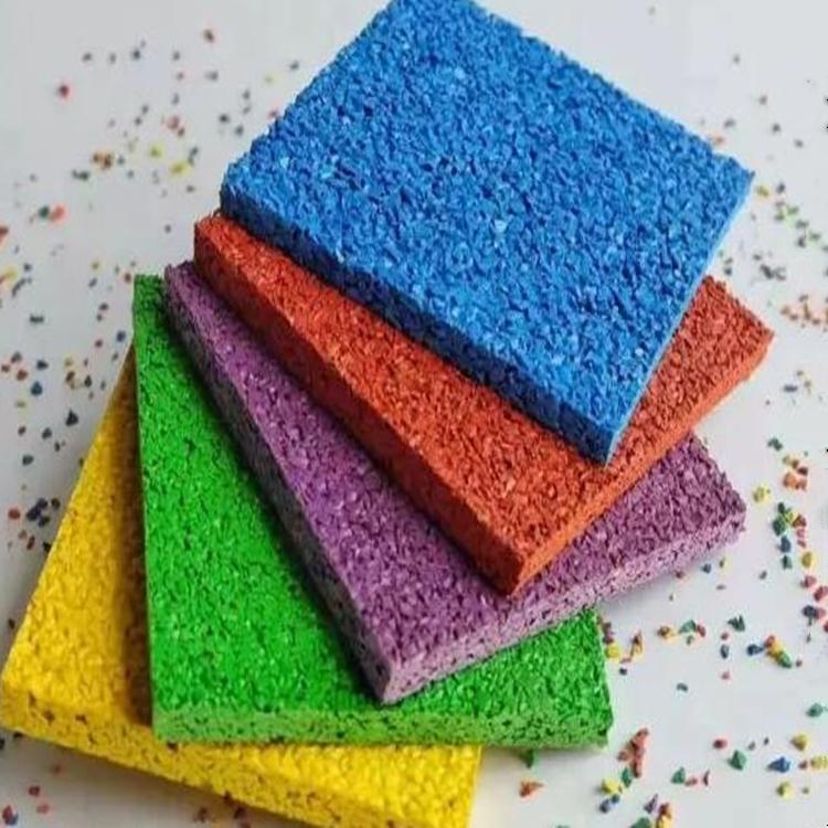 高品质epdm塑胶颗粒彩色跑道材料幼儿园塑胶颗粒生产厂家品质高