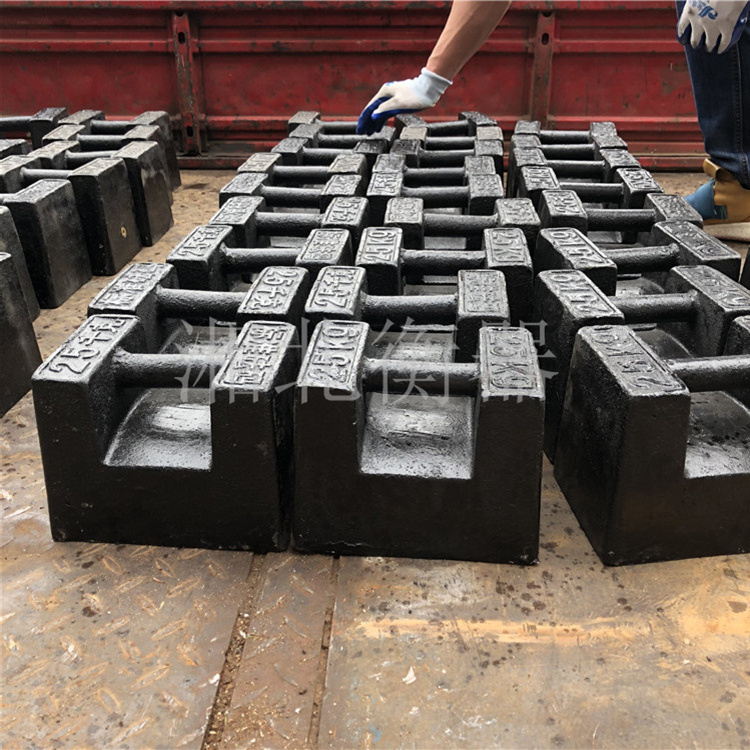 忻州25公斤电梯砝码根据规定 山西M1级25kg锁型铸铁砝码生产厂家