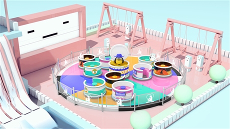 亲子主题游乐设备转转杯