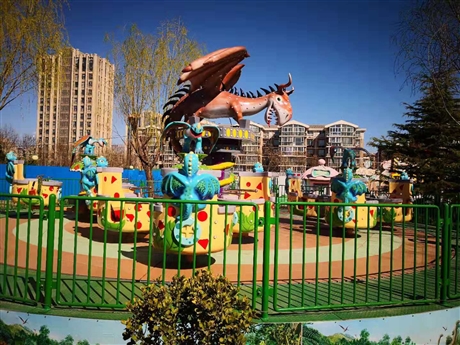 天鸿大型室外亲子游乐设备桃花飞舞驯龙勇士