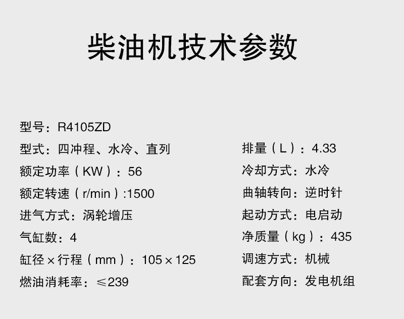 r6105azld发动机参数图片