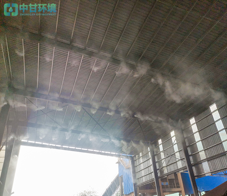 工地围挡喷淋降尘 喷淋降尘系统 料仓高压造雾 智能旋转雾桩