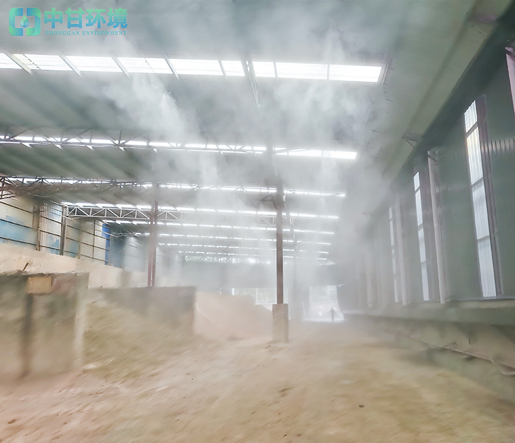 砂石厂干雾抑尘 围挡喷淋系统 环保除尘装置