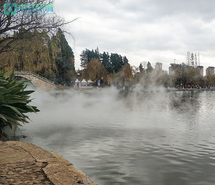 公园喷雾造景 园林微雾绿化 别墅庭院景观人造雾