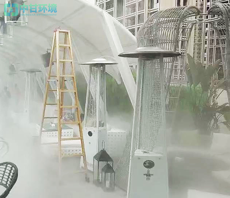 商业街人造雾设备 花卉水雾降温 车间喷雾降温