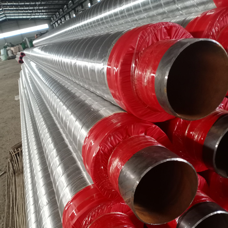 供热 架空铁皮保温管 镀锌螺旋风管 预制聚氨酯发泡保温管