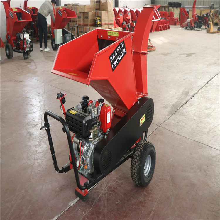 树皮秸秆碎枝机 移动式汽油碎枝机 内燃式汽油碎枝机 柴油碎枝机