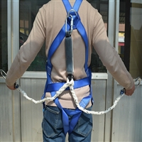 厂家安全带 全身五点式单绳双背安全带 高空作业防坠落安全带