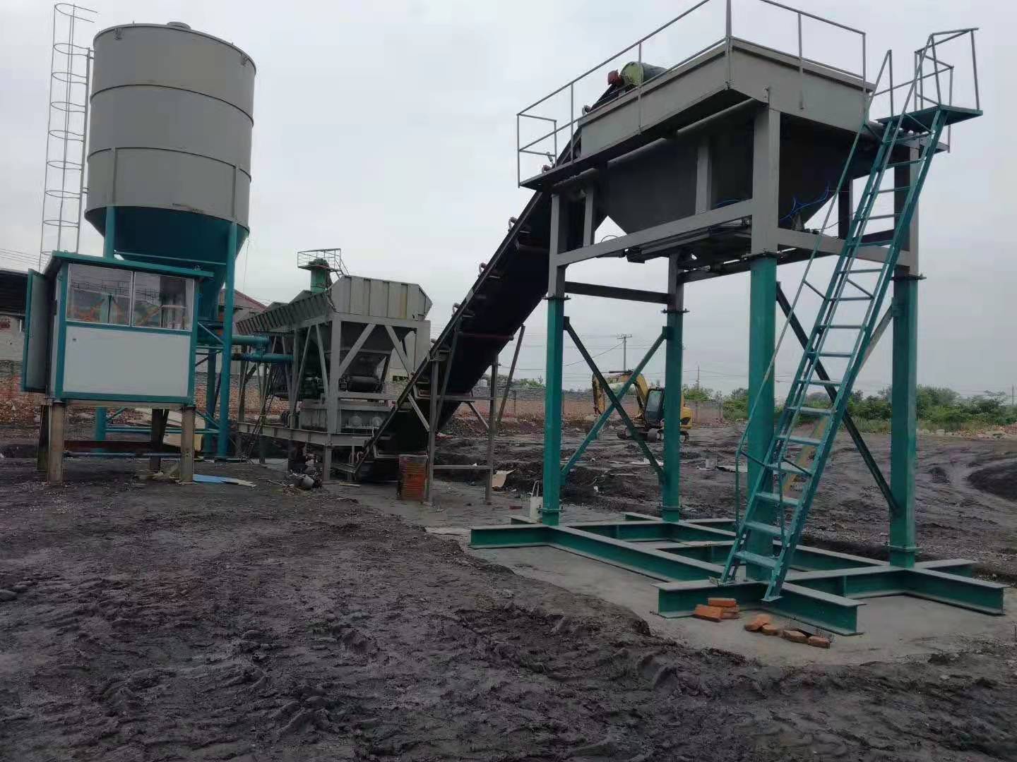 水泥拌和站水稳拌和站800型稳定土拌合站价格低可定制