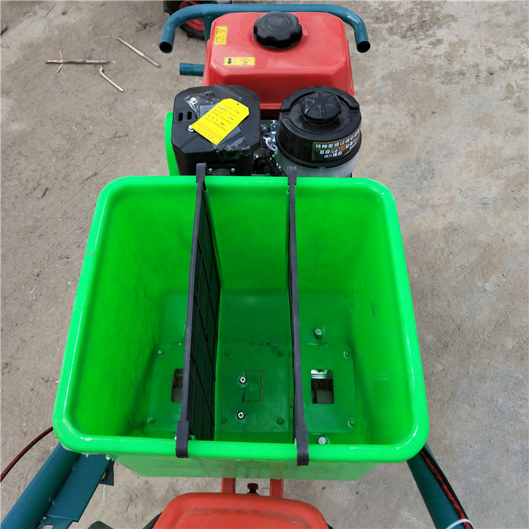 手推式链辊播种机 单行小麦播种机 家用施肥机