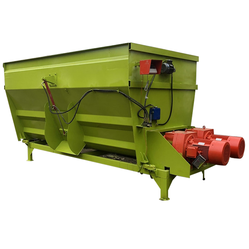牛场羊场卧式拌草机 双螺旋tmr饲料搅拌机