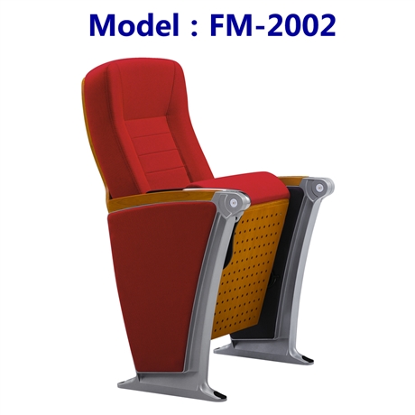 富美礼堂椅FM-2002实木礼堂椅报告厅会议室排椅