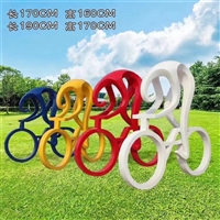 骑自行车雕塑 不锈钢骑车人物雕塑