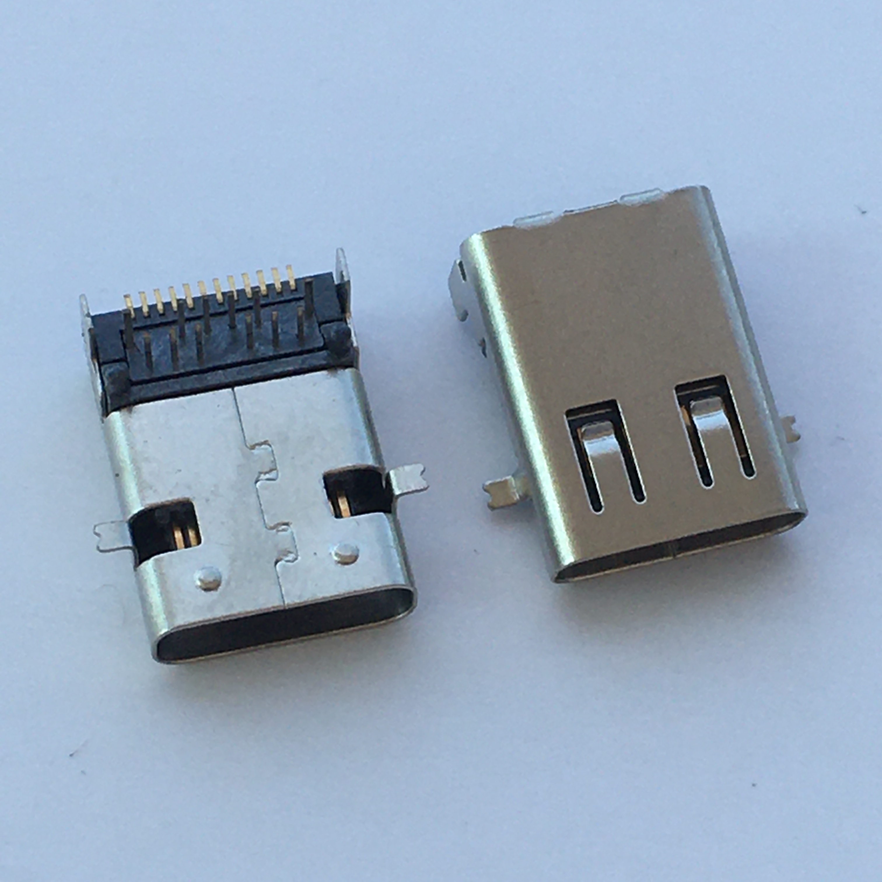 加长typec母座24p端子前插后贴四脚前贴后插l1195mm