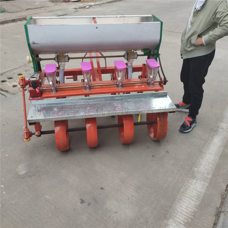 大棚汽油芹菜播种机宏晨香菜精播机自走式蔬菜播种机